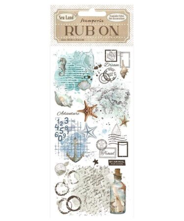 Stamperia  - Collezione Sea Land - Stamperia Rub-On 4"X8.5" - Bottle