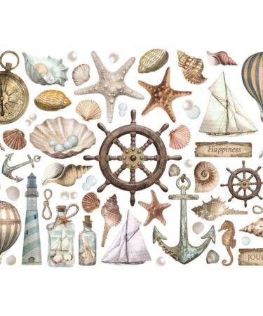 Alternative view of Stamperia  - Collezione Sea Land - Ephemera Adhesive Paper Cut Outs