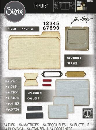 Thinlits Die by Tim Holtz Specimen (54pcs)