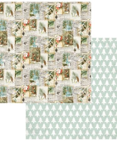 49 and Market - Collezione Evergreen Season - Double-Sided Cardstock 12"X12" -Festive Traditions