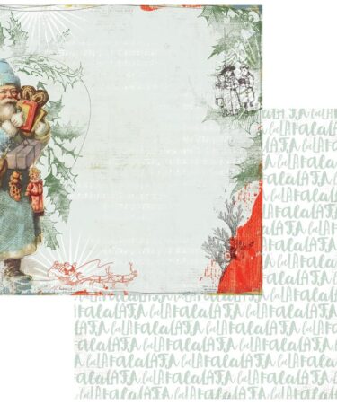 49 and Market - Collezione Evergreen Season - Double-Sided Cardstock 12"X12" -Classic Father Christmas