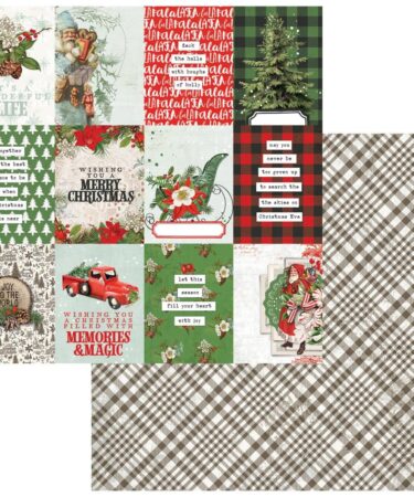 49 and Market - Collezione Evergreen Season - Double-Sided Cardstock 12"X12" - Journal Cards
