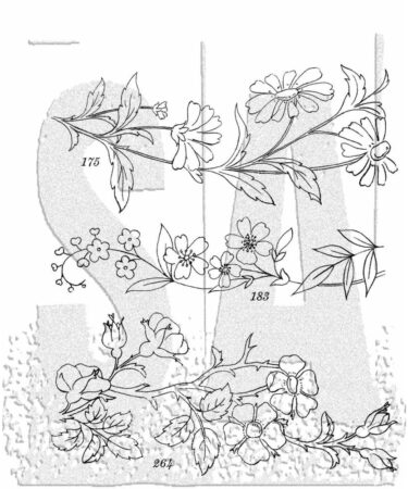 Stampers Anonymous Embroidery Tim Holtz Cling Stamps