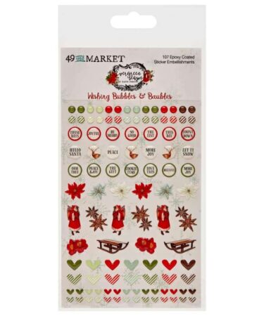49 and Market – Collezione Evergreen Season – Epoxy Stickers - Wishing Bubble