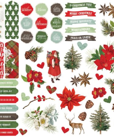 Alternative view of 49 and Market – Collezione Evergreen Season –  Chipboard Set