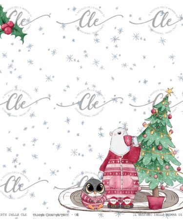 IL NEGOZIO DELLA MAMMA DI CLE – LE CARTE DELLA CLE – COLLEZIONE  PAJAMAS CHRISTMAS PARTY - CARTA NUMERO 1