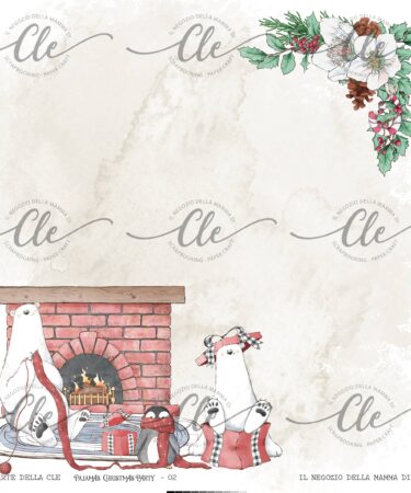 IL NEGOZIO DELLA MAMMA DI CLE – LE CARTE DELLA CLE – COLLEZIONE  PAJAMAS CHRISTMAS PARTY  - CARTA NUMERO 2