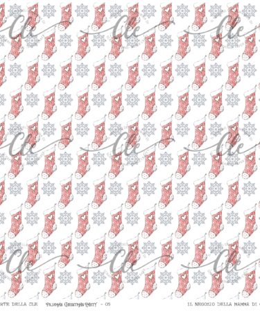 IL NEGOZIO DELLA MAMMA DI CLE – LE CARTE DELLA CLE – COLLEZIONE  PAJAMAS CHRISTMAS PARTY  - CARTA NUMERO 5