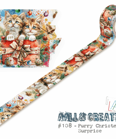 AALL & CREATE - Washi Tape - Purry Christmas Surprise #108