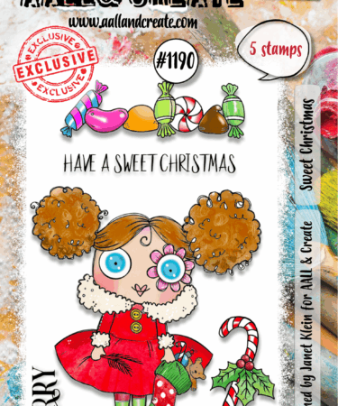 AALL & CREATE - A7 Stamp Set - Sweet Christmas  #1190