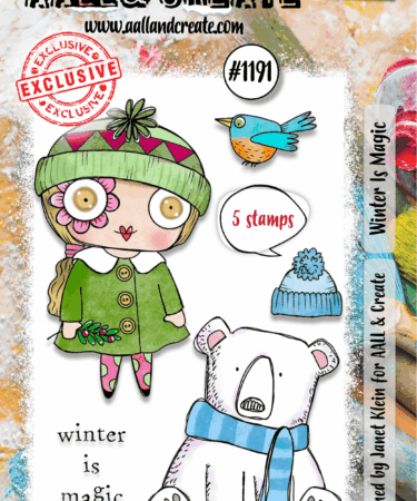 AALL & CREATE - A7 Stamp Set -Winter Is Magic   #1191