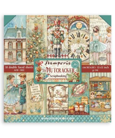 STAMPERIA - COLLEZIONE THE NUTCRACKER - Double-Sided Paper Pad 12"X12" 10/Pkg