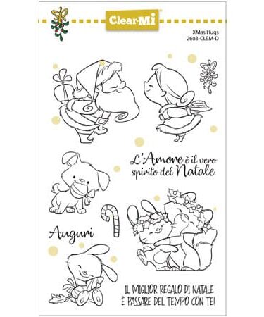 IMPRONTE D'AUTORE -seti di timbri  XMas Hugs
