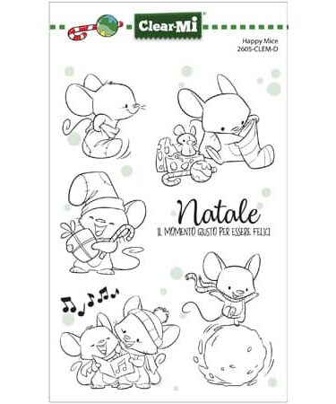 IMPRONTE D'AUTORE - seti di timbri Happy Mice