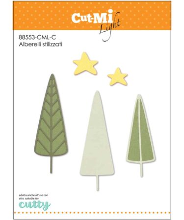 IMPRONTE D'AUTORE - set di fustelle Alberelli stilizzati