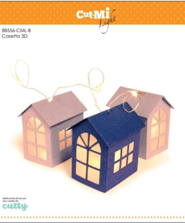 IMPRONTE D'AUTORE - set di fustelle Casetta 3D