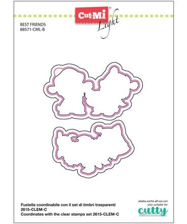 IMPRONTE D'AUTORE -  set di fustelle Best Friends