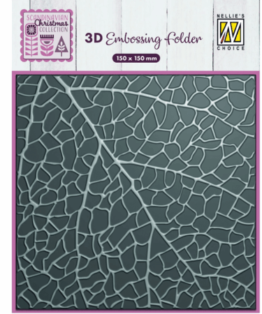 Nellie's Choice • 3D Embossing folder Leaf grain