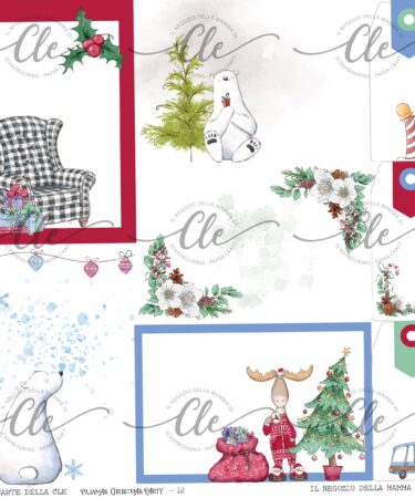 IL NEGOZIO DELLA MAMMA DI CLE – LE CARTE DELLA CLE – COLLEZIONE PAJAMAS CHRISTMAS PARTY - CARTA NUMERO 12
