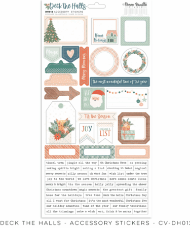COCOA VANILLA - COLLEZIONE DECK THE HALLS  -  ACCESSORY STICKERS