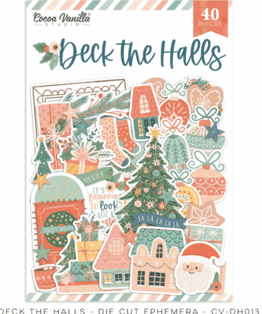 COCOA VANILLA - COLLEZIONE DECK THE HALLS  - DIE CUT EPHEMERA