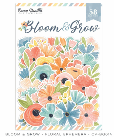 COCOA VANILLA - COLLEZIONE BLOOM & GROW - FLORAL EPHEMERA