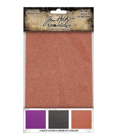 Idea-Ology Adhesive Deco Sheets 4"X6" 12/Pkg - Halloween