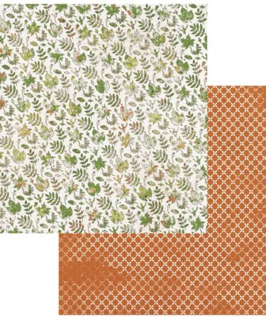 49 And Market - Collezione Vintage Orchard - Double-Sided Cardstock 12"X12" - Painted Foliage