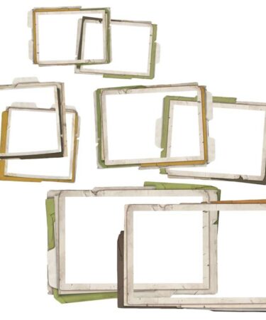 Alternative view of 49 And Market - Collezione Vintage Orchard - Chipboard Set - Stacked Frames