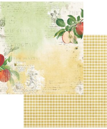 49 And Market - Collezione Vintage Orchard - Double-Sided Cardstock 12"X12" - Apple Delight
