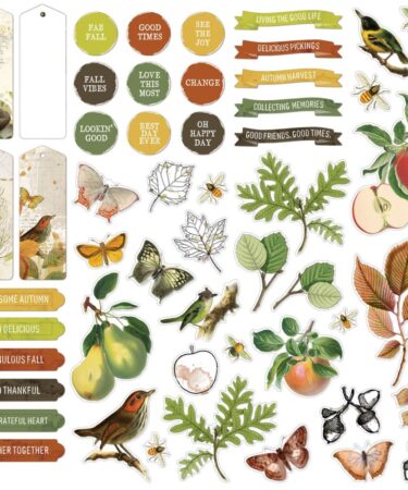 Alternative view of 49 And Market - Collezione Vintage Orchard - Chipboard Set