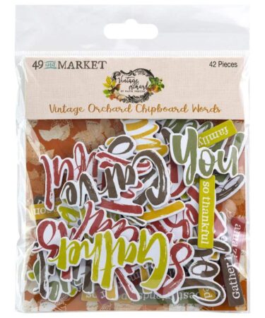 49 And Market - Collezione Vintage Orchard - Chipboard Set -  Words
