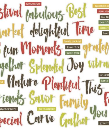 Alternative view of 49 And Market - Collezione Vintage Orchard - Chipboard Set -  Words