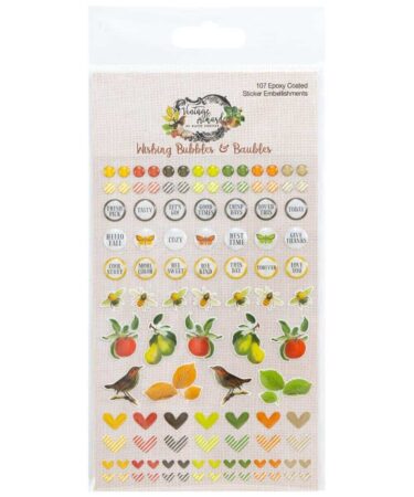 49 And Market - Collezione Vintage Orchard - Epoxy Stickers Wishing Bubble