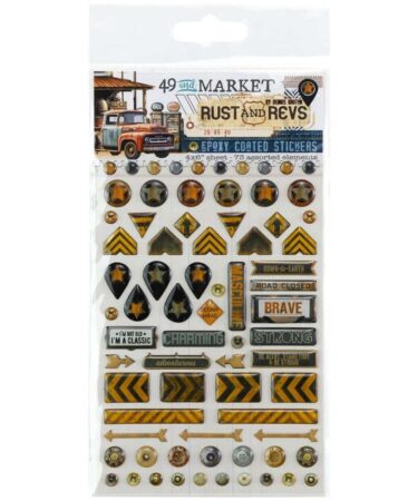 49 And Market - Collezione Rust And Revs -Epoxy Stickers Wishing Bubble