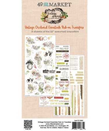 49 And Market - Collezione Vintage Orchard - Rub-On Transfer Set -  Essentials
