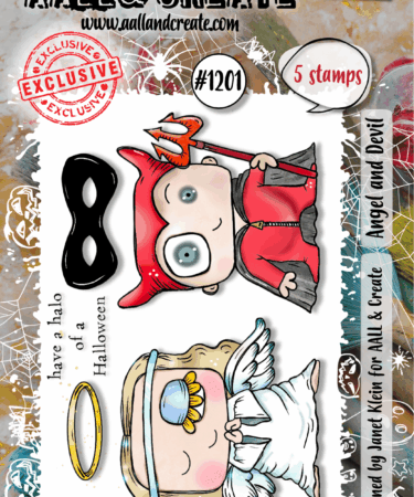 AALL & CREATE - Stamp Set A7- Angel and Devil #1201