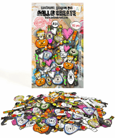 AALL & CREATE - Ephemera Die-Cuts A6 - Tricksters Elixirs #64