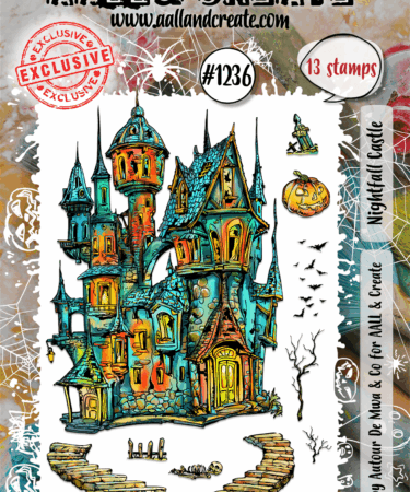 AALL & CREATE -Stamp Set A6 -Nightfall Castle #1236