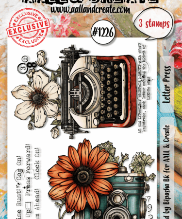 AALL & CREATE -Stamp Set A6 - Letter Press #1226