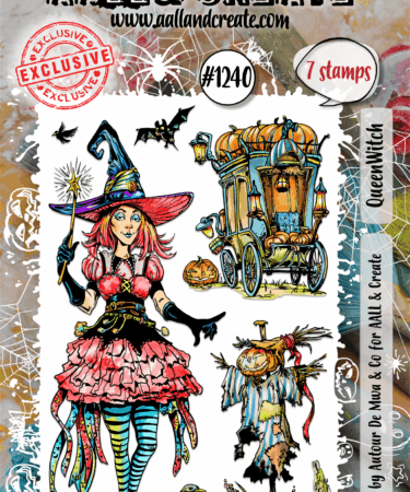 AALL & CREATE -Stamp Set A6  -QueenWitch #1240