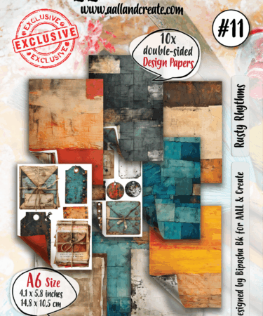 AALL & CREATE - Design Paper A6-  Rusty Rhythms #011