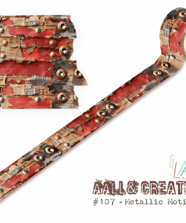 AALL & CREATE - Washi Tape 25mm x 10m - Metallic Motif  #107