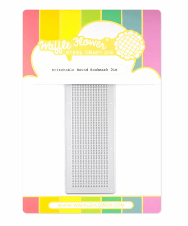 WAFFLE FLOWER - Stitchable Round Bookmark Die