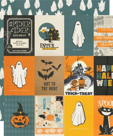 SIMPLE STORIES – Collezione SIMPLE VINTAGE SCARY STORIES – 3x4 Elements