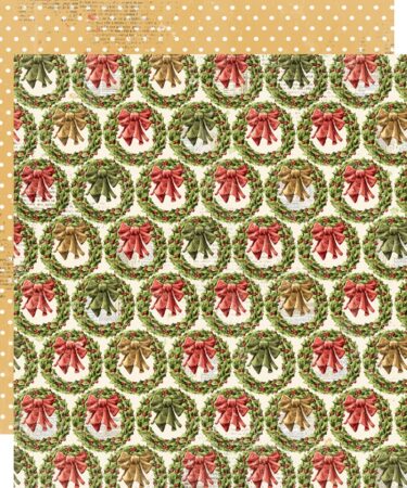 SIMPLE STORIES – Collezione SIMPLE VINTAGE YULETIDE – Carta patterned 12x12 -  Christmas Traditions