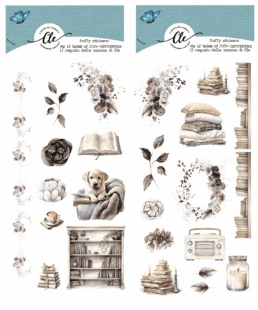 IL NEGOZIO DELLA MAMMA DI CLE -GLI ABBELLIMENTI  DELLA CLE - MY 12 TALES OF 2024 - SETTEMBRE- PUFFY STICKERS