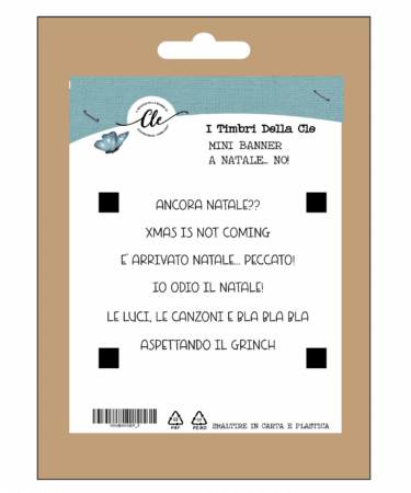 I TIMBRI DELLA CLE - MINI BANNER STRIP - TIMBRO A NATALE... NO!