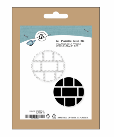 LE FUSTELLE DELLA CLE -FRANCOBOLLO TONDO- CIRCLE DIE STAMP 2 FUSTELLE