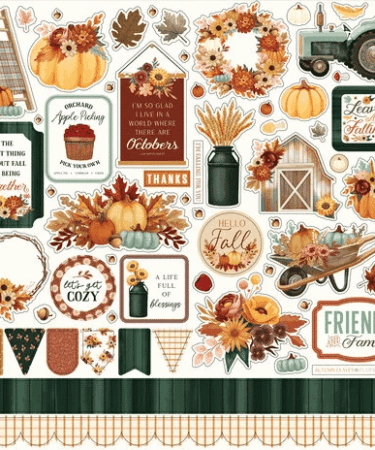 Carta Bella -  Collezione  Harvest 12x12 Inch Element Sticker